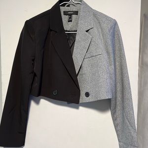 Foever 21 Colorblock Cropped Blazer